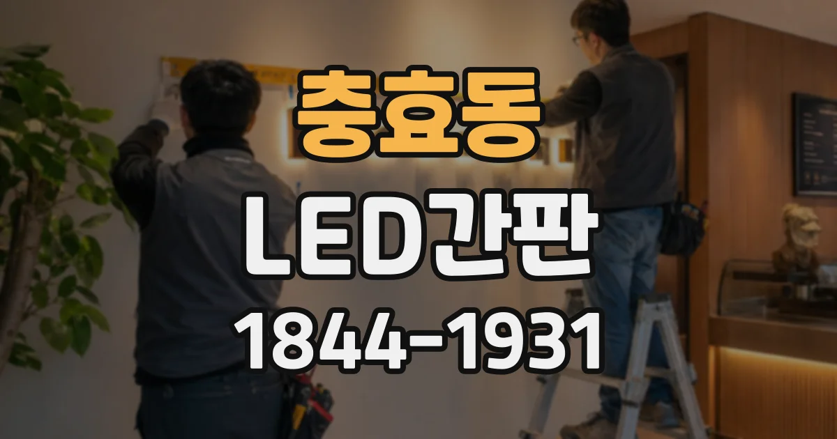 충효동 LED간판