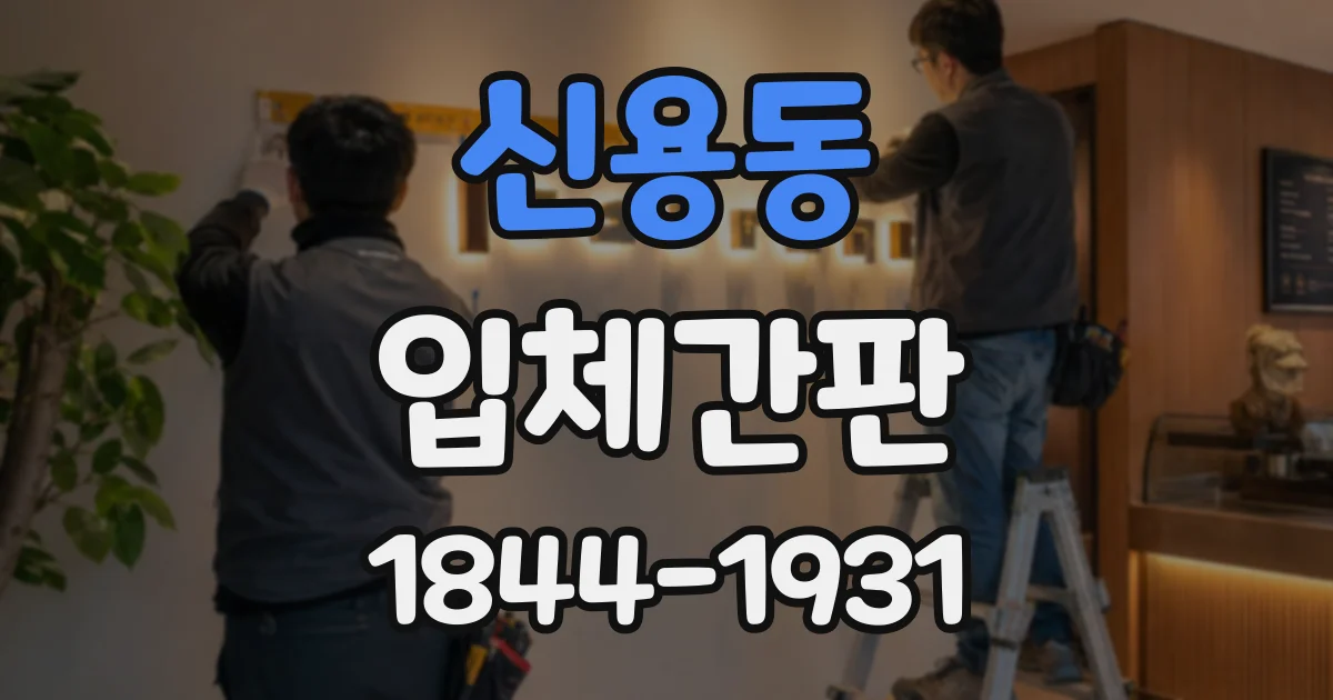신용동 입체간판