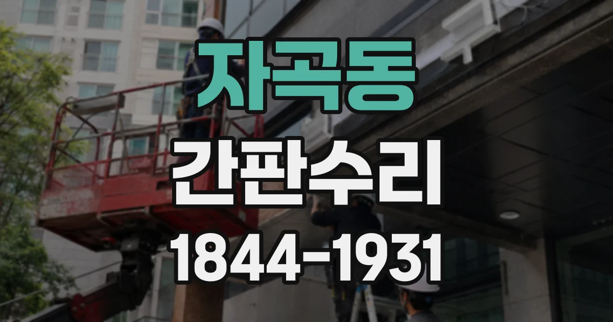 자곡동 간판수리
