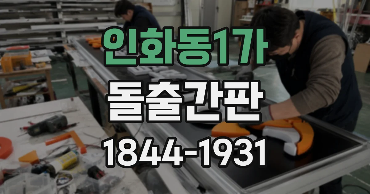 인화동1가 돌출간판