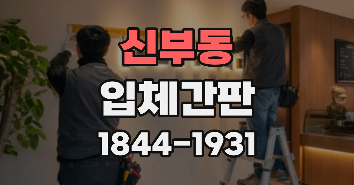 신부동 입체간판