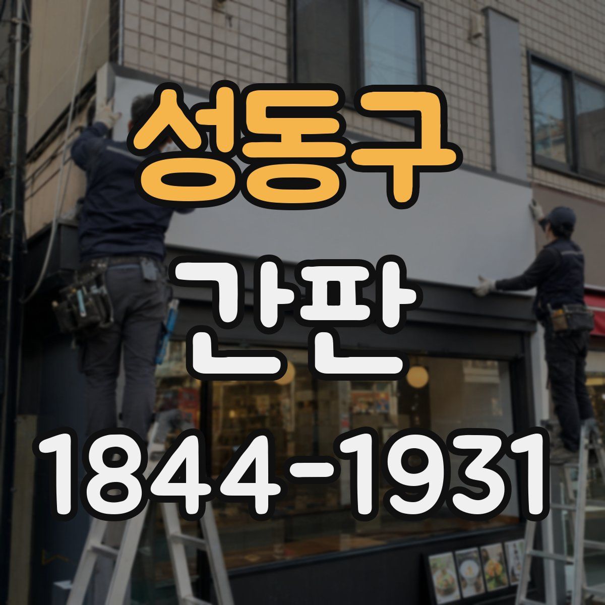 성동구 간판