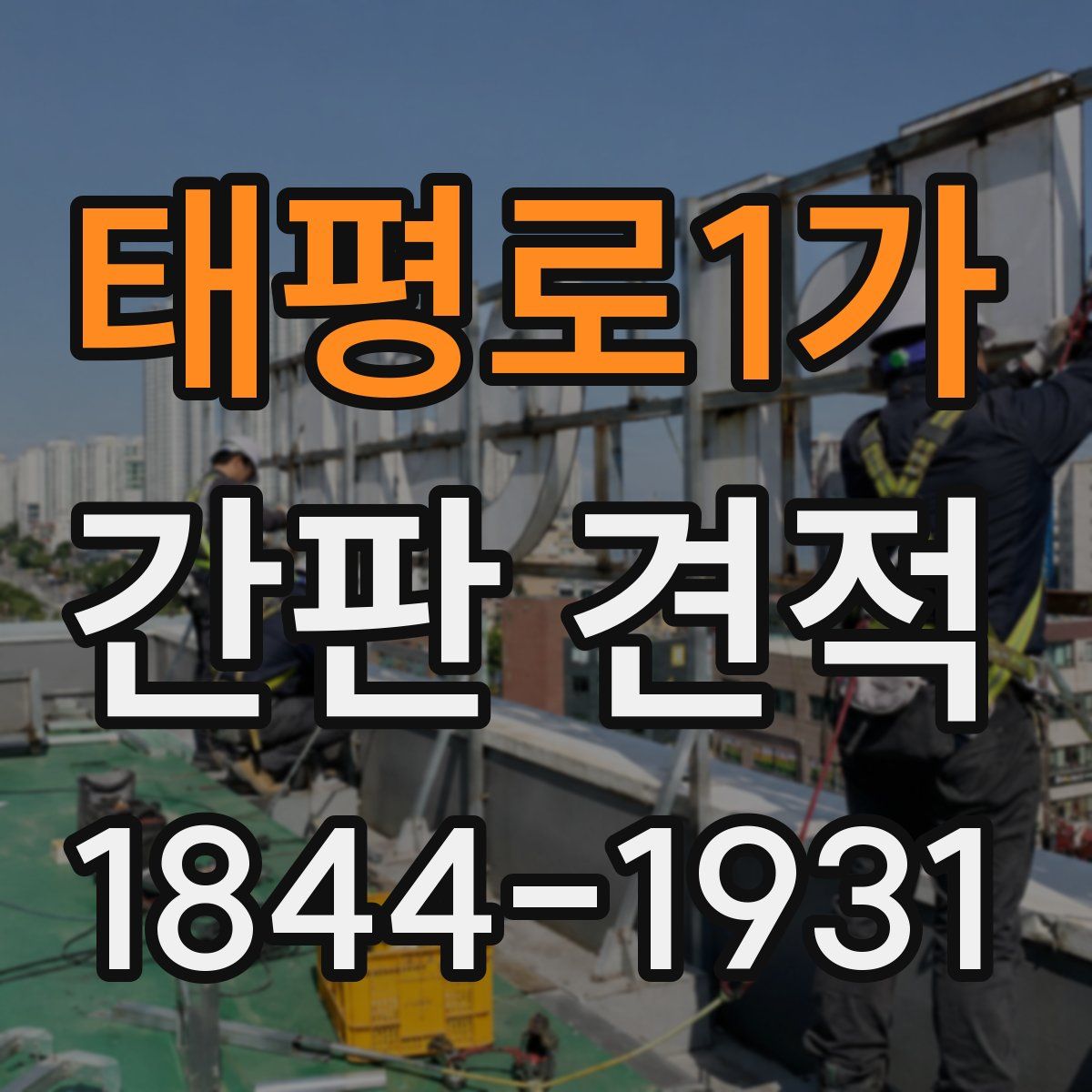태평로1가 간판 견적