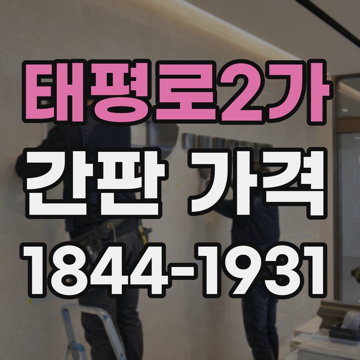 태평로2가 간판 가격
