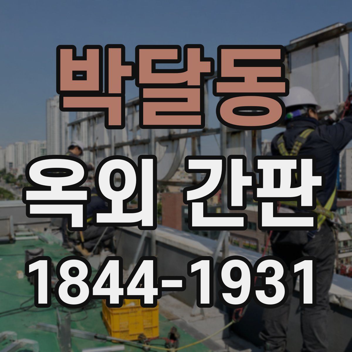 박달동 옥외 간판