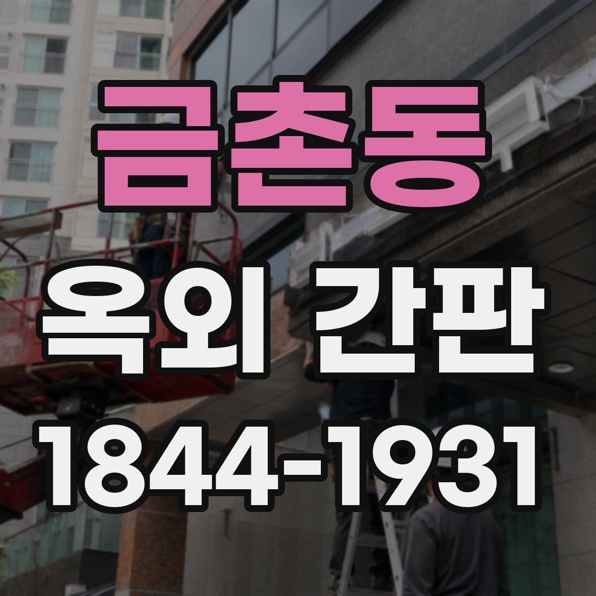금촌동 옥외 간판