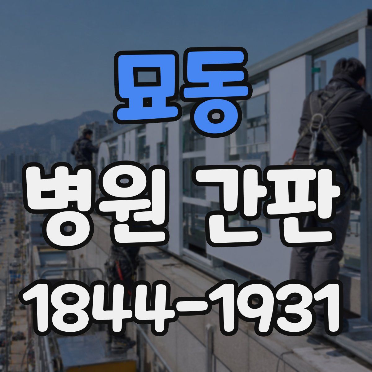 묘동 병원 간판