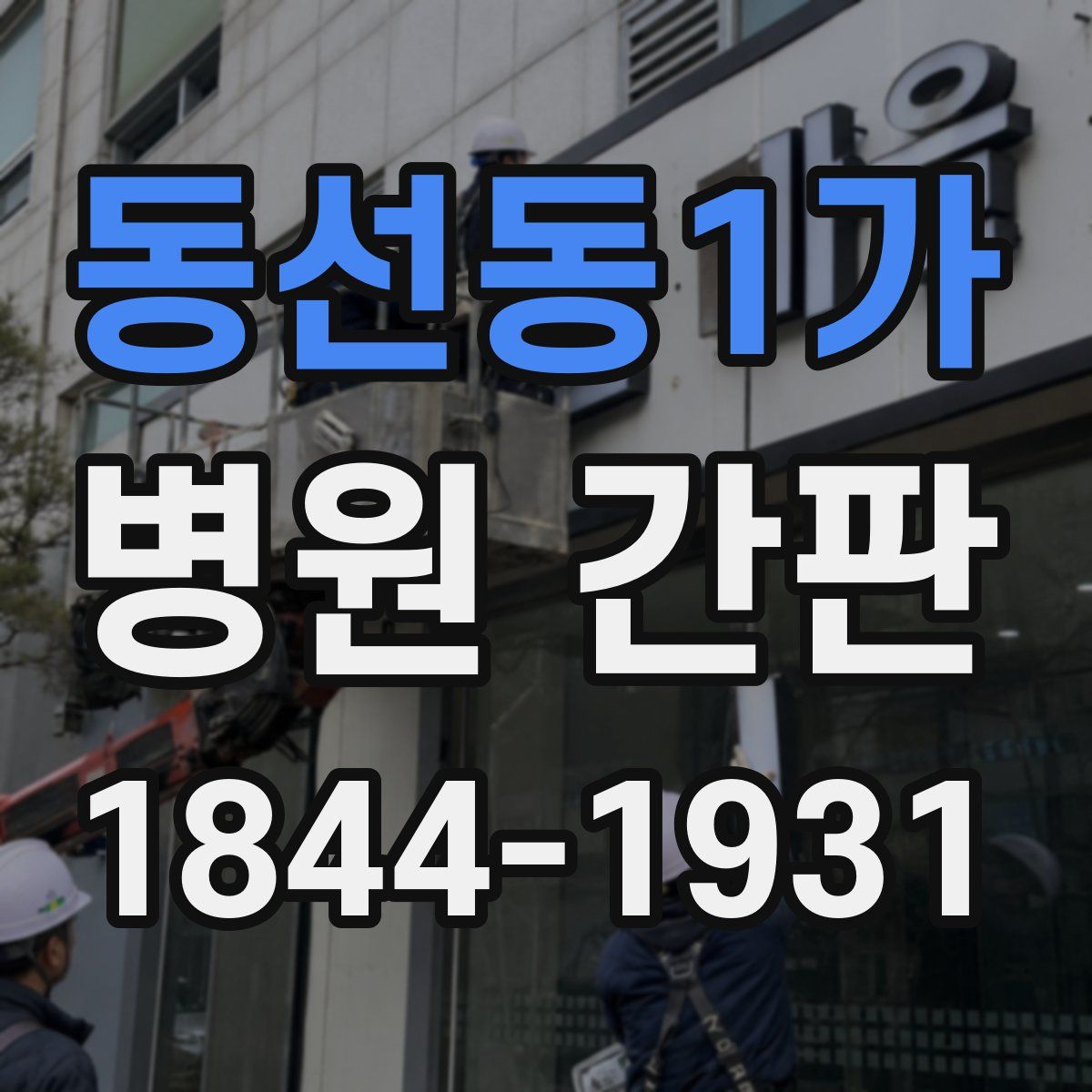 동선동1가 병원 간판