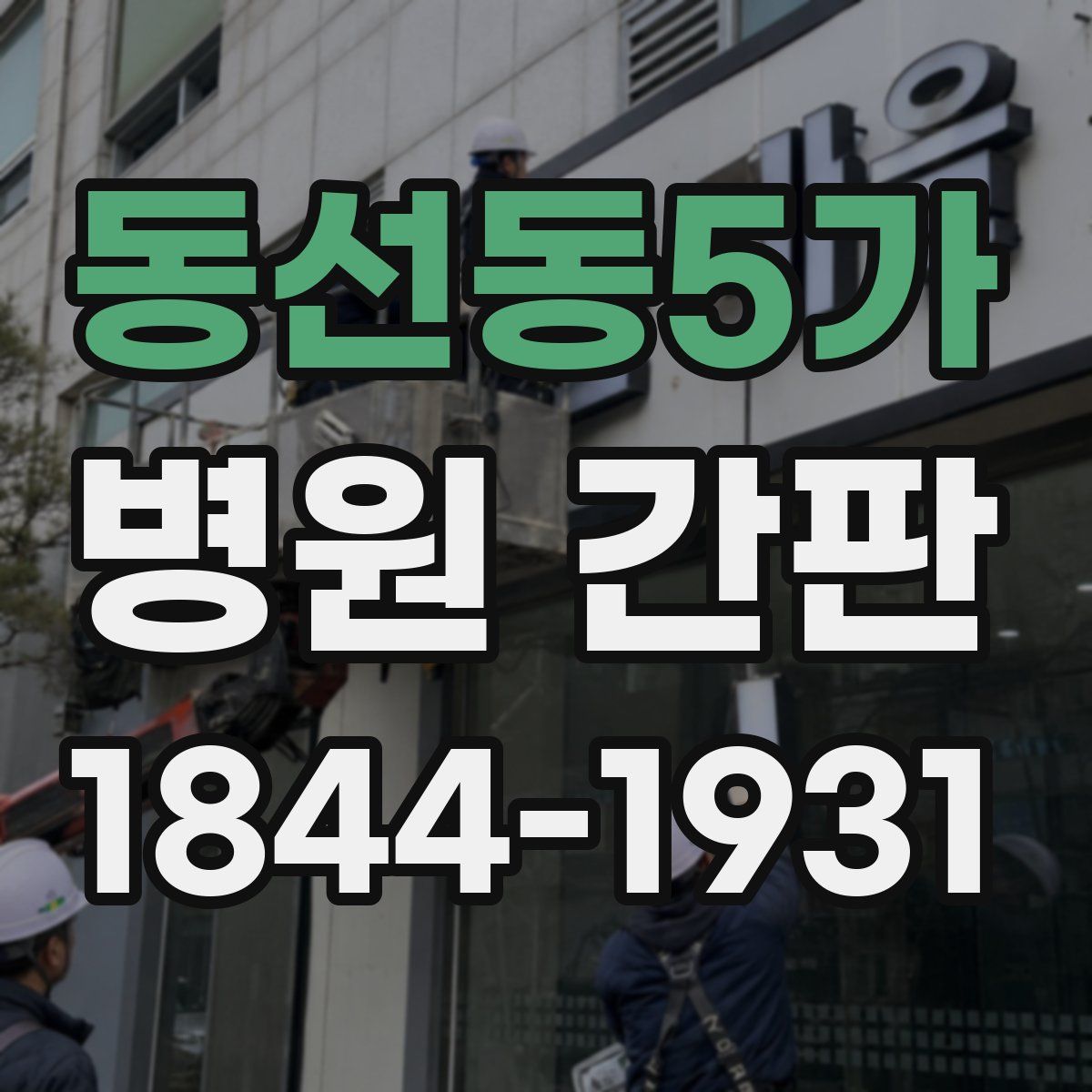 동선동5가 병원 간판