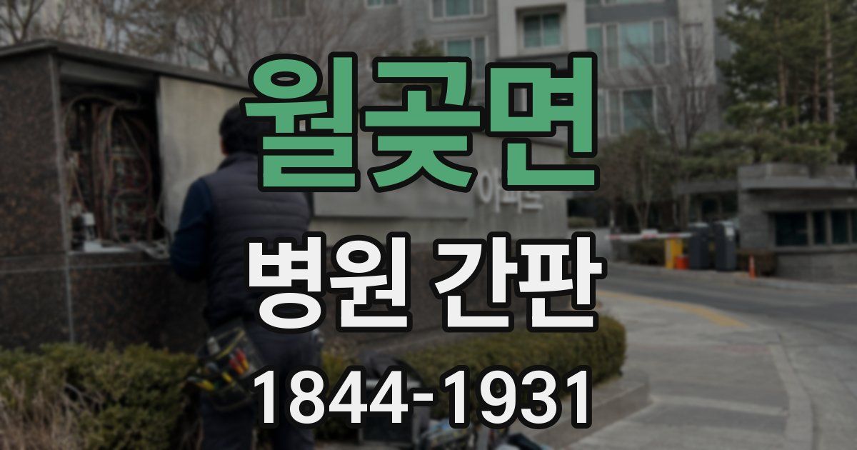 월곶면 병원 간판