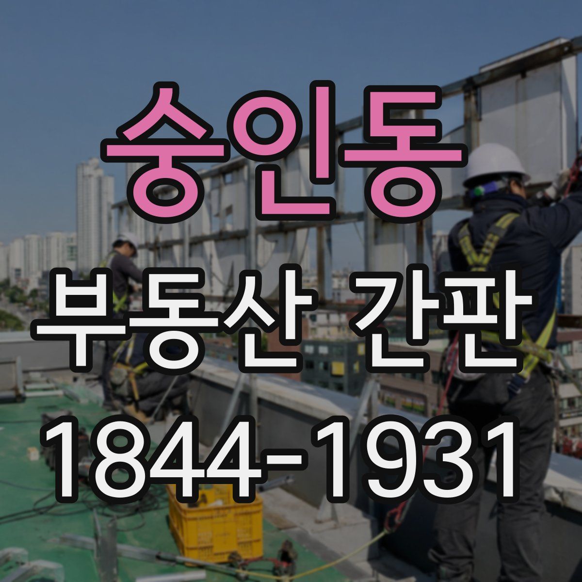숭인동 부동산 간판