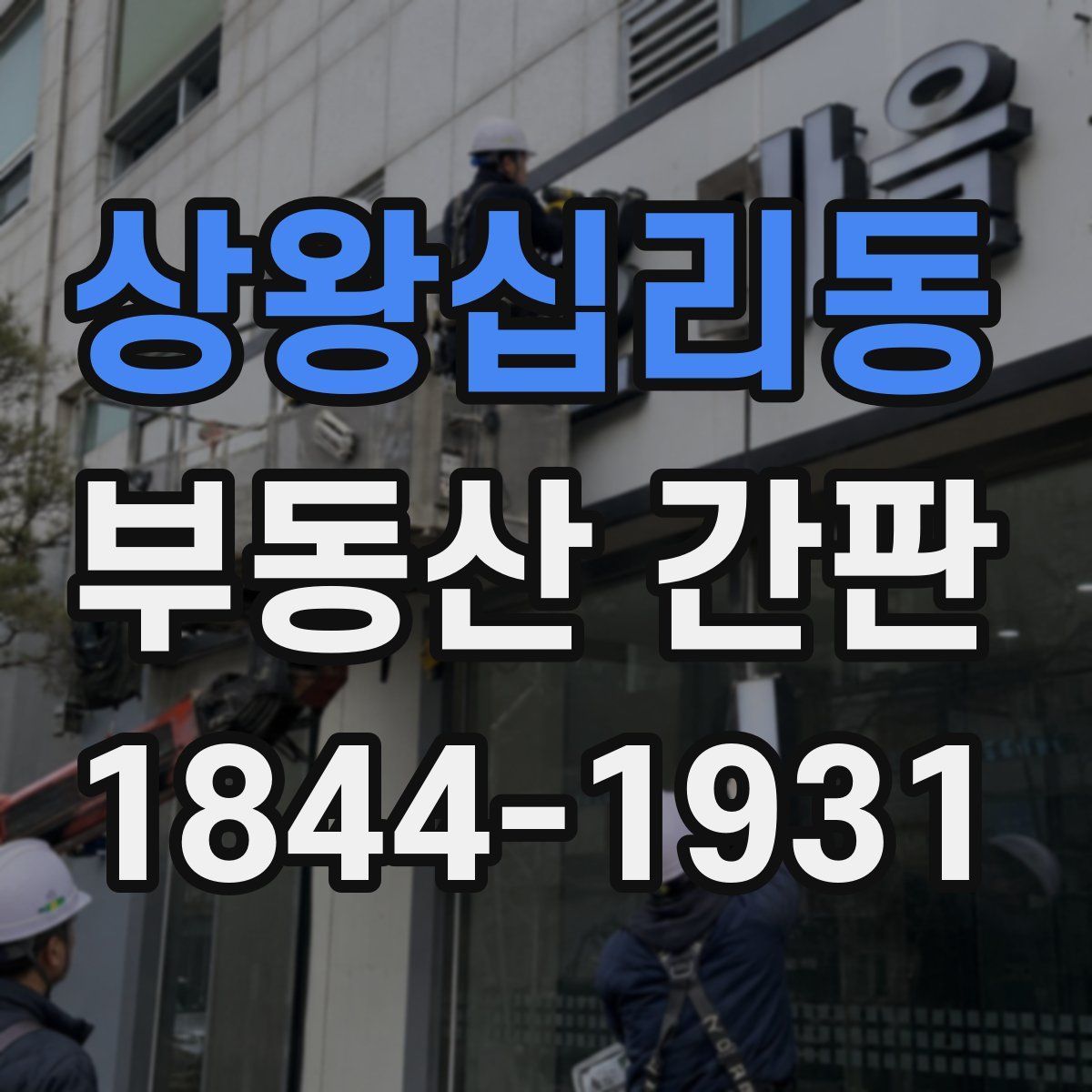 상왕십리동 부동산 간판