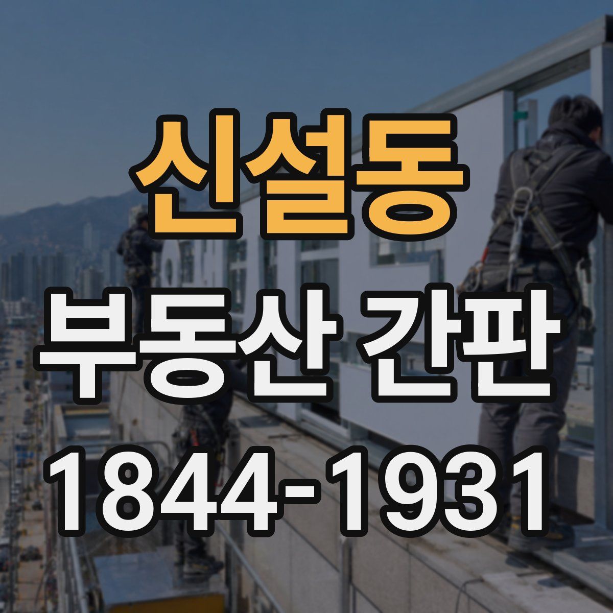 신설동 부동산 간판