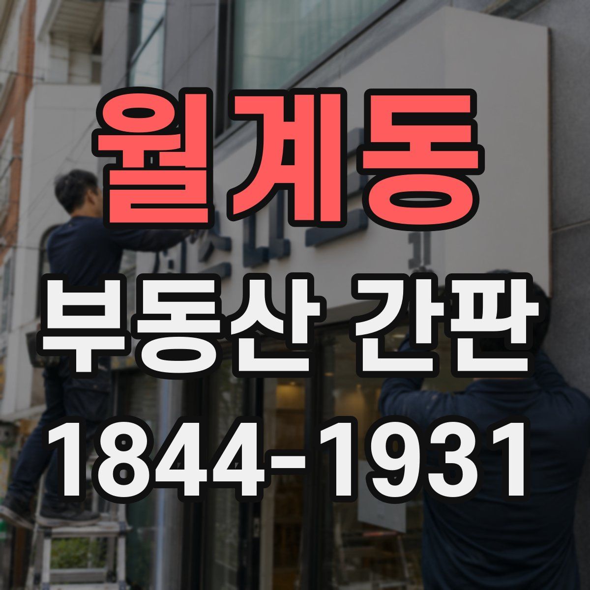 월계동 부동산 간판