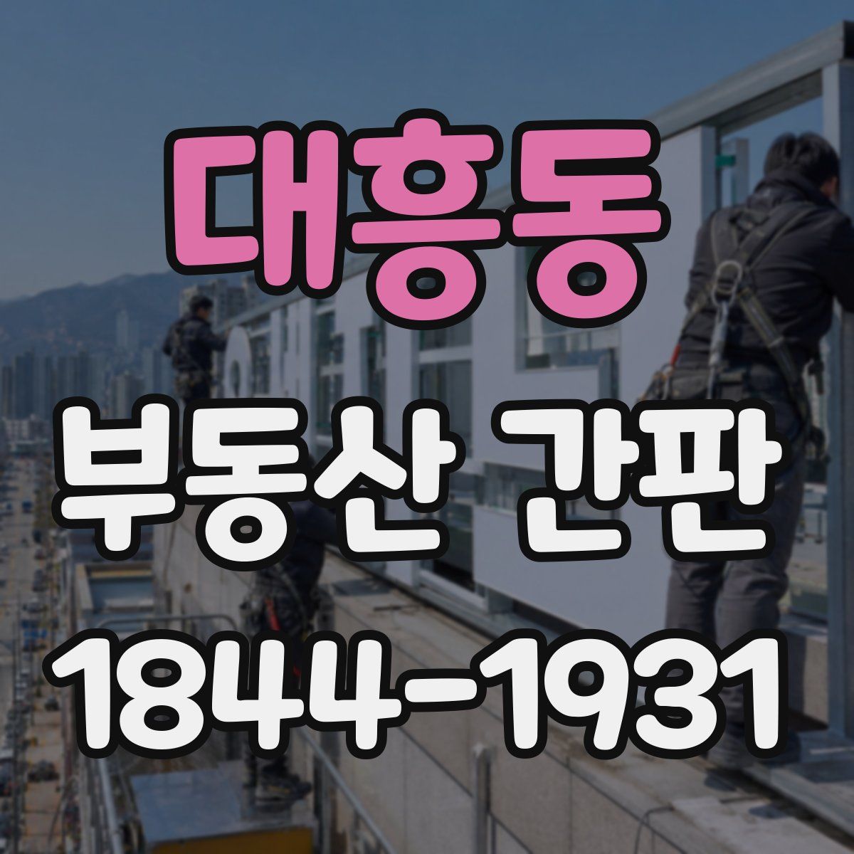 대흥동 부동산 간판