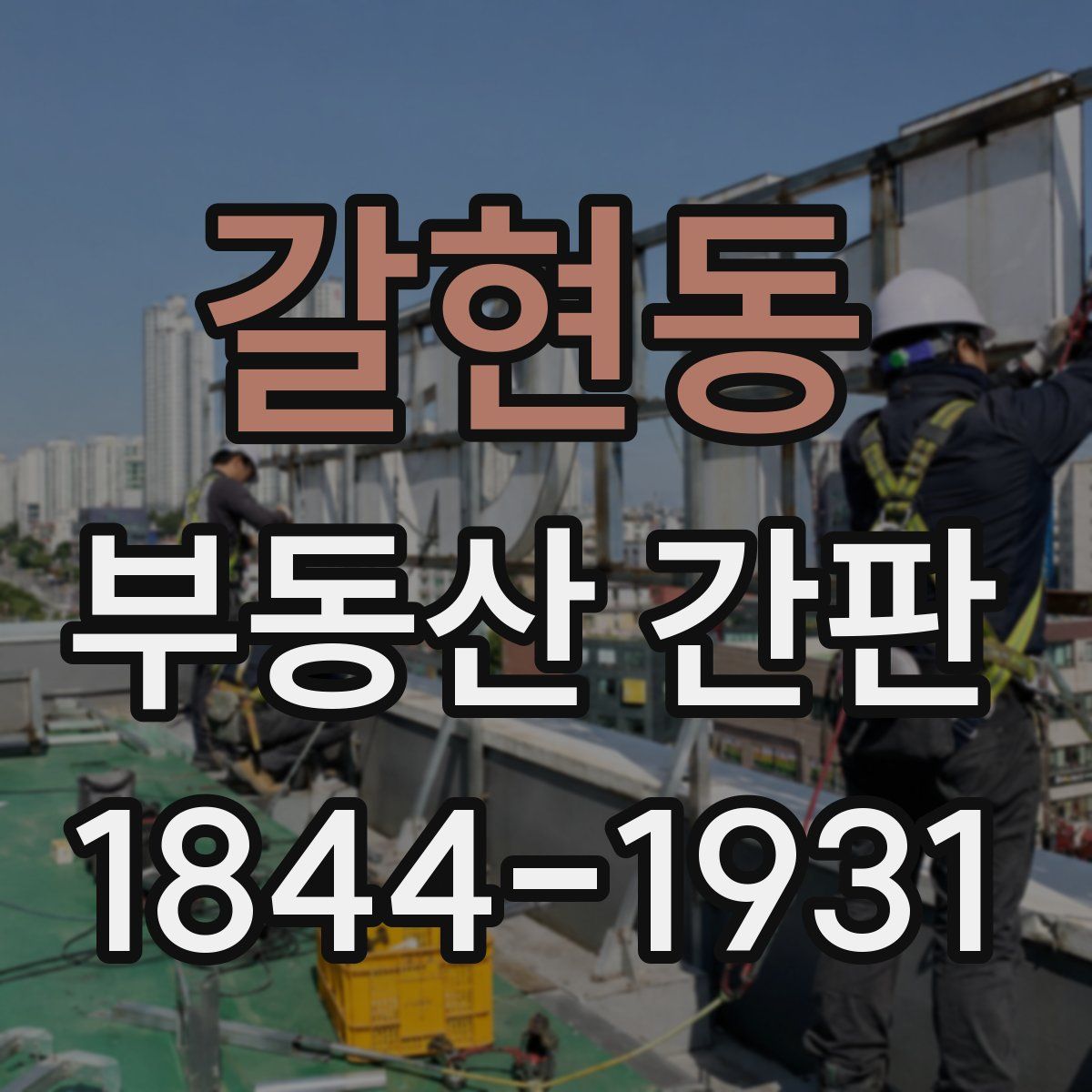 갈현동 부동산 간판