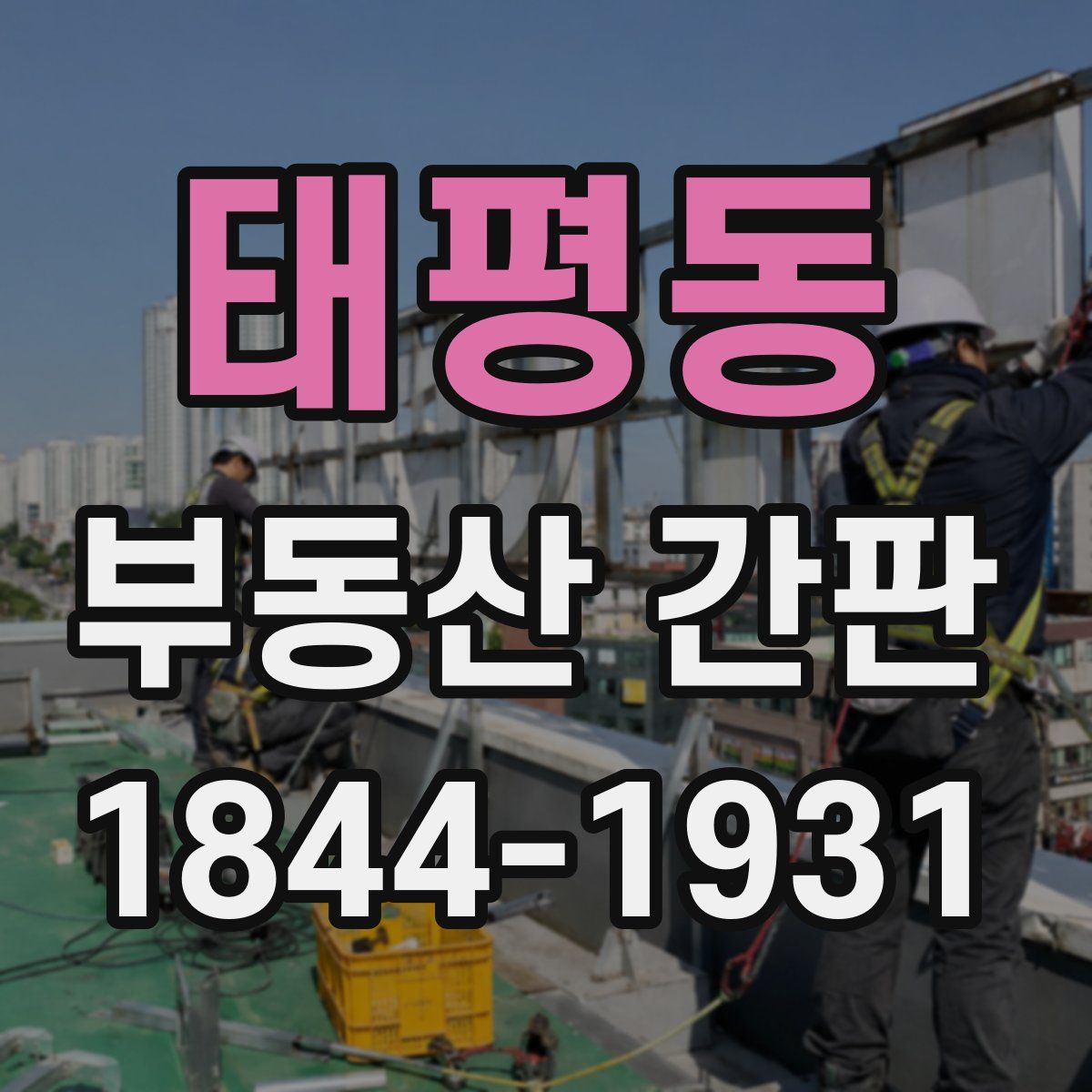 태평동 부동산 간판