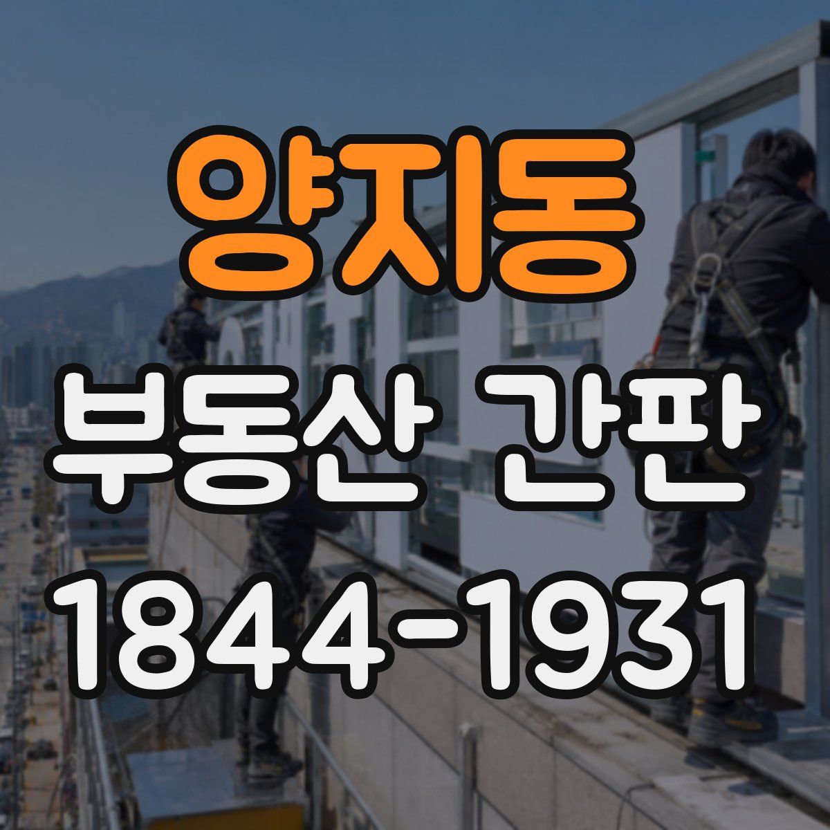 양지동 부동산 간판