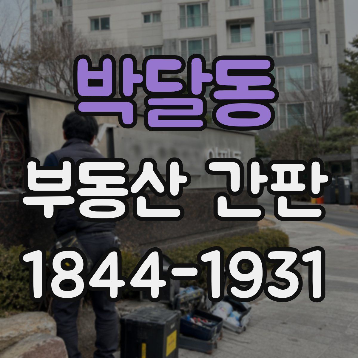 박달동 부동산 간판