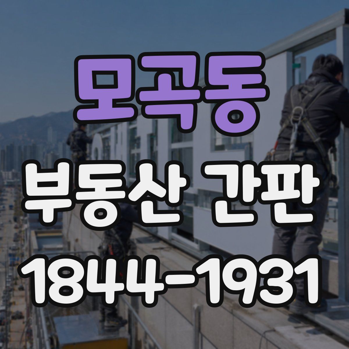 모곡동 부동산 간판