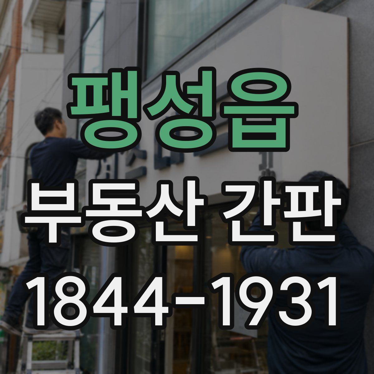 팽성읍 부동산 간판