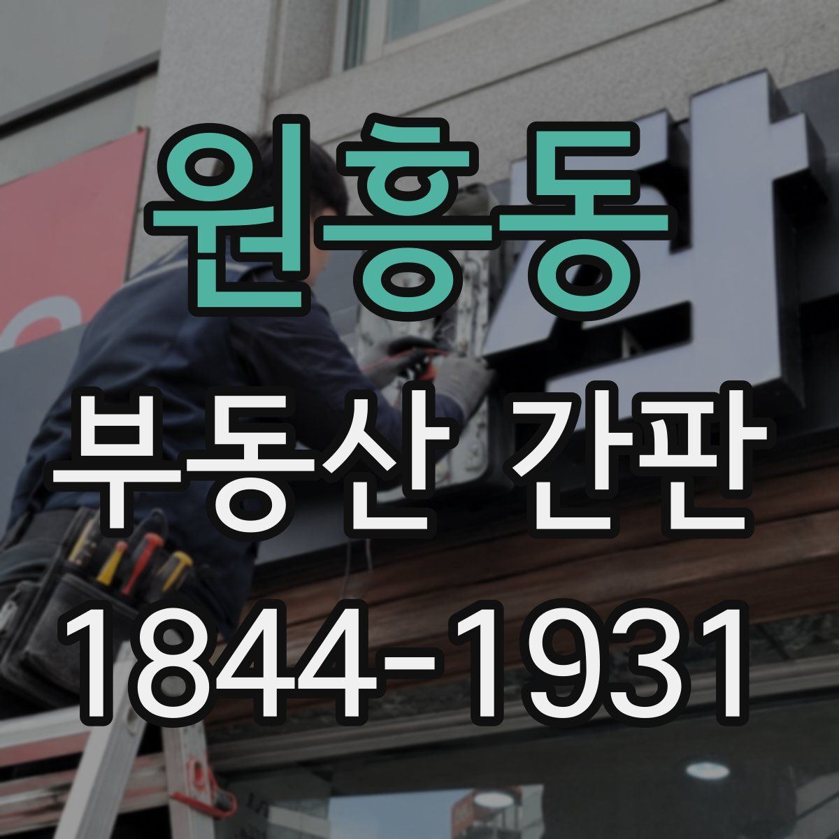 원흥동 부동산 간판