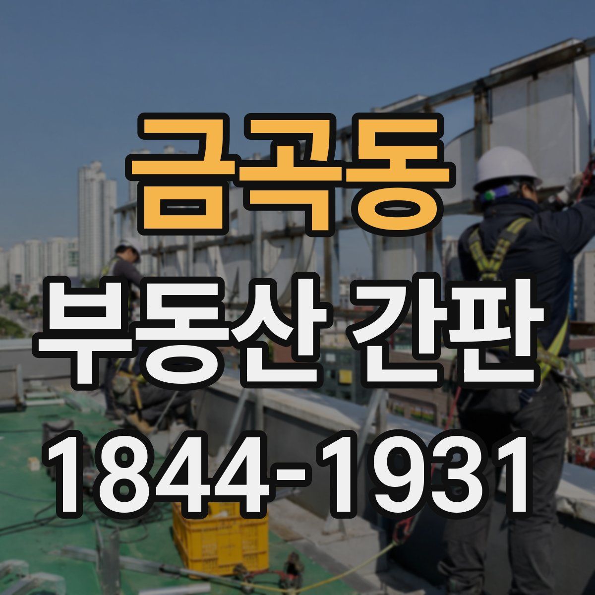 금곡동 부동산 간판