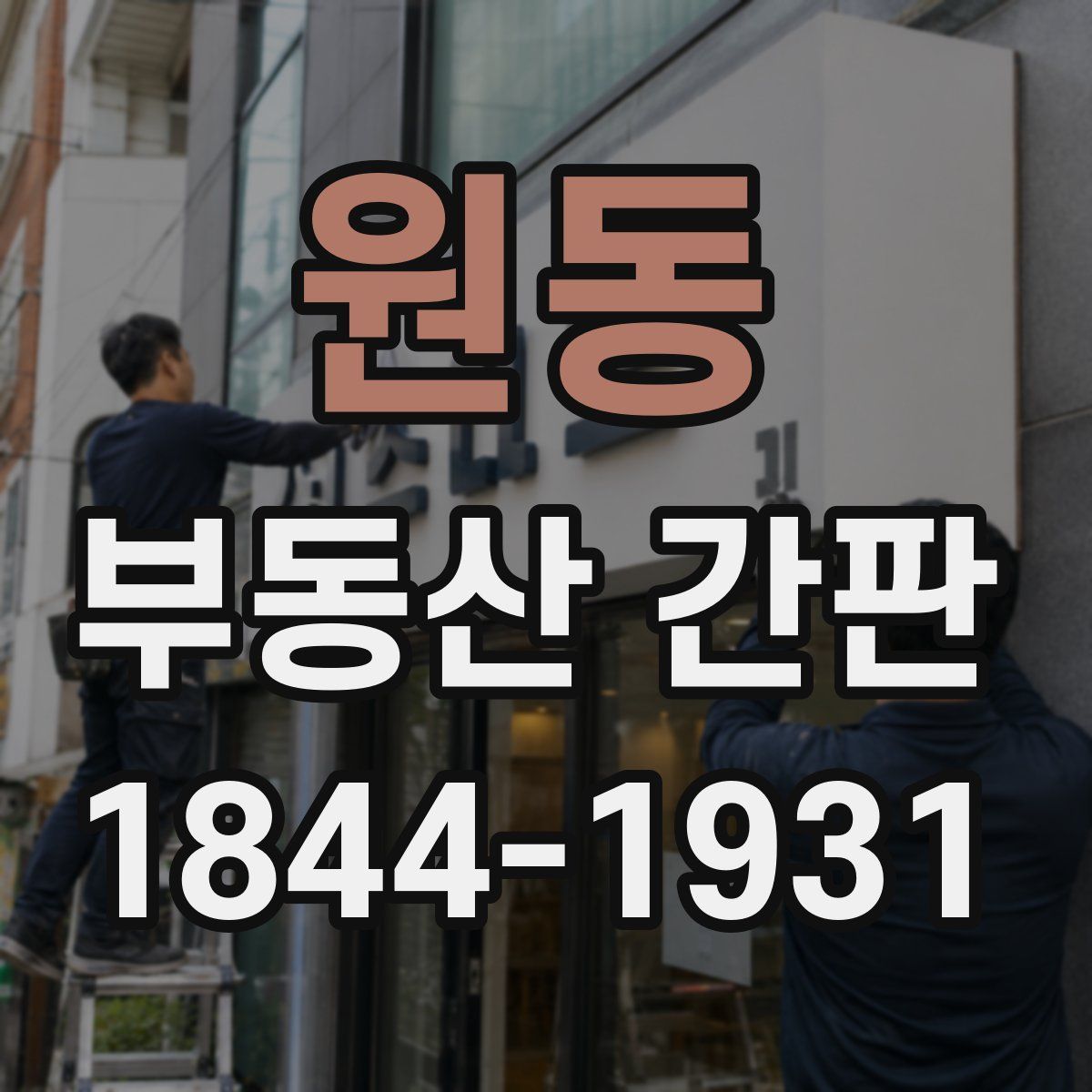 원동 부동산 간판
