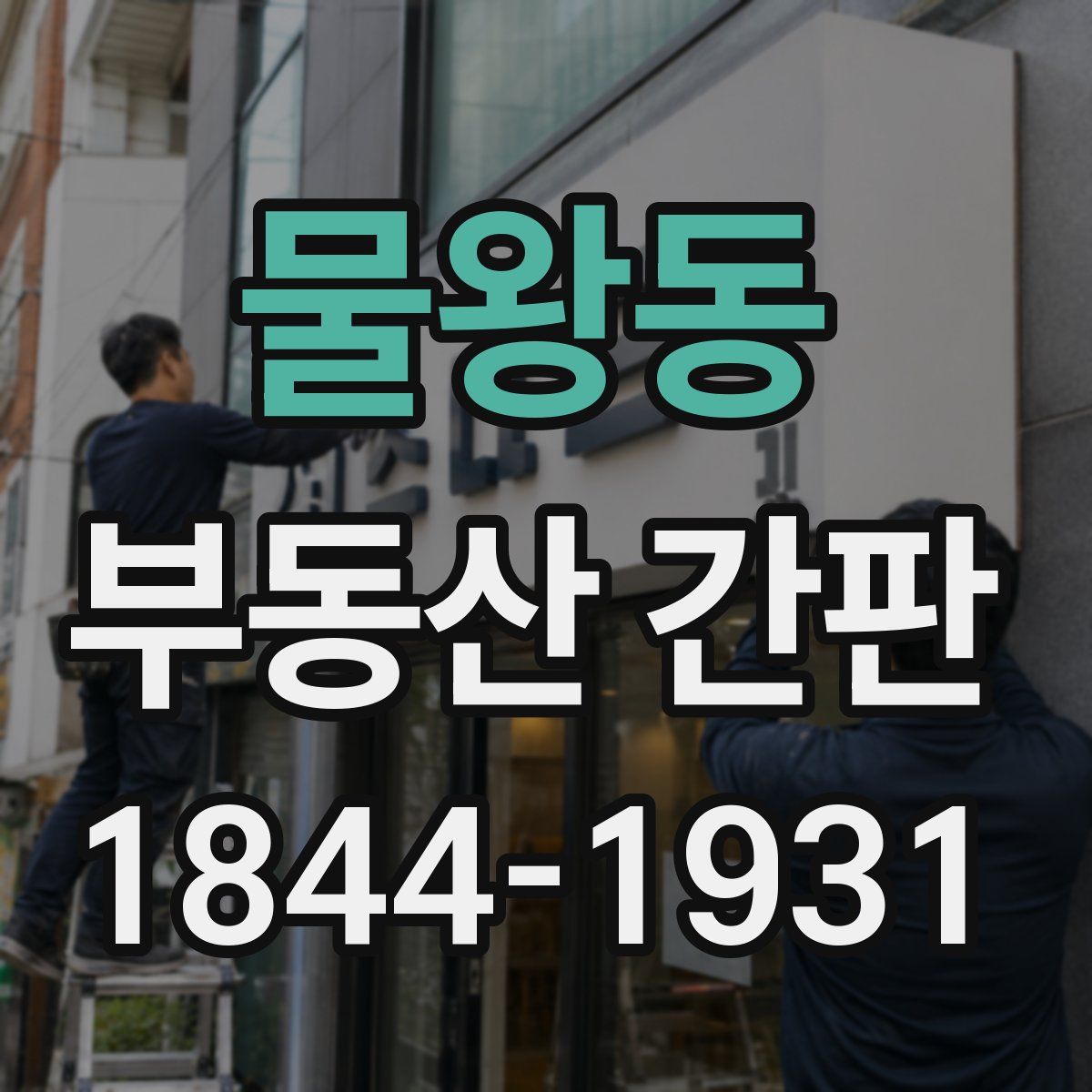 물왕동 부동산 간판