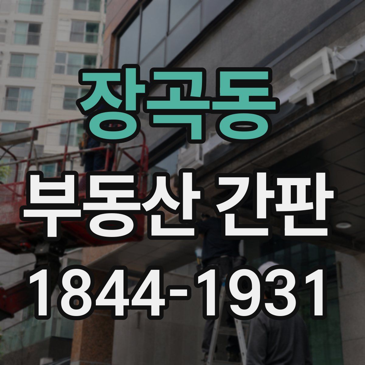 장곡동 부동산 간판