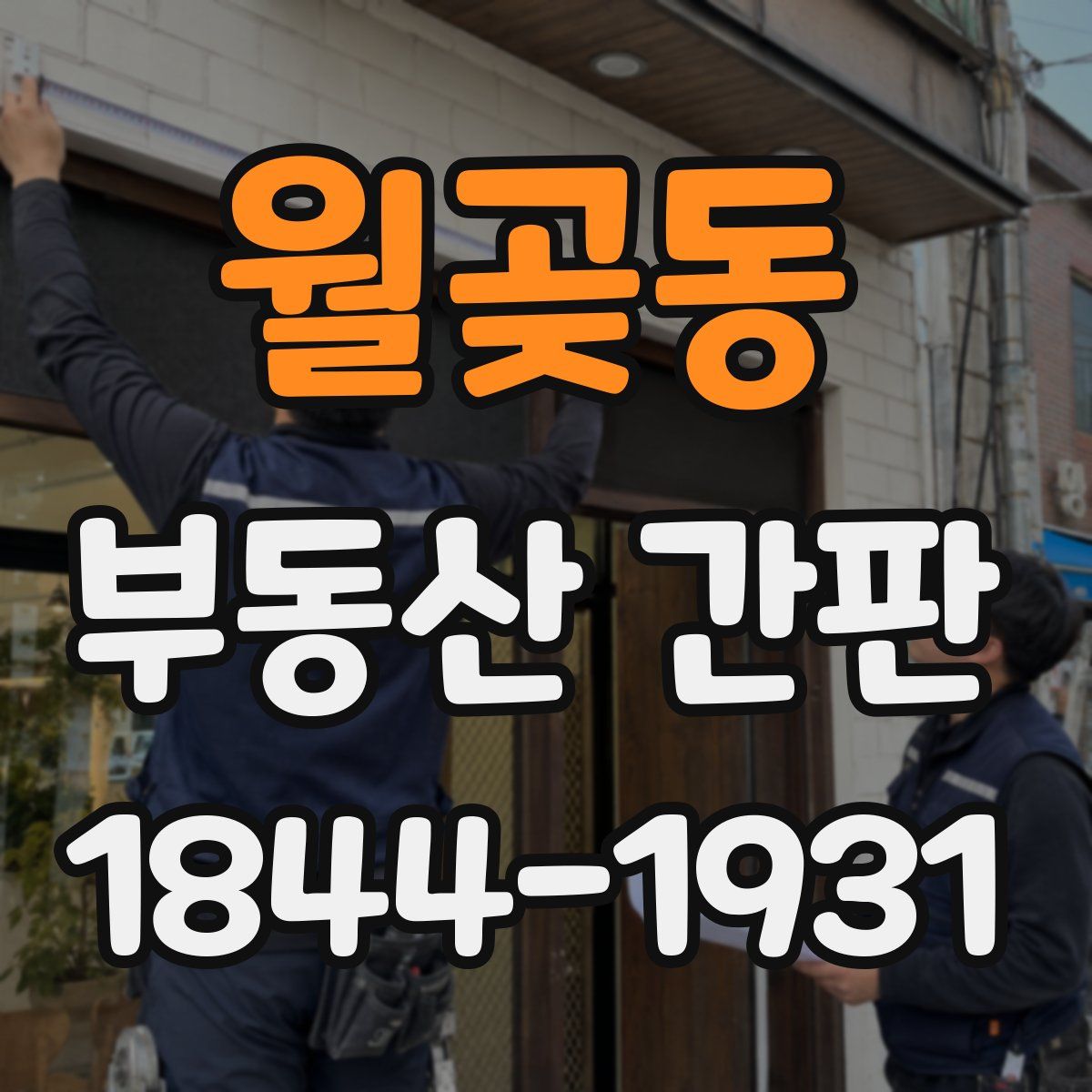 월곶동 부동산 간판