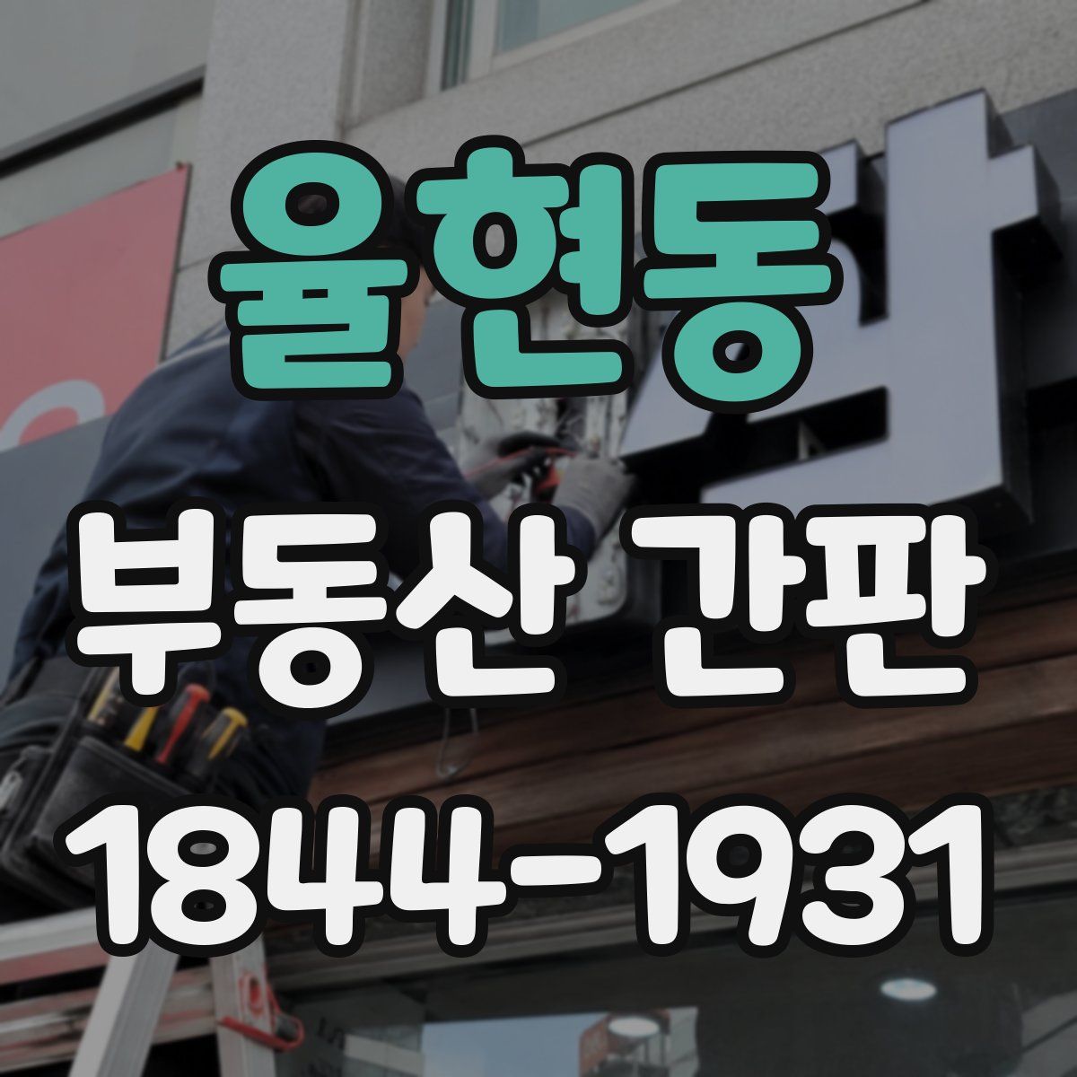 율현동 부동산 간판
