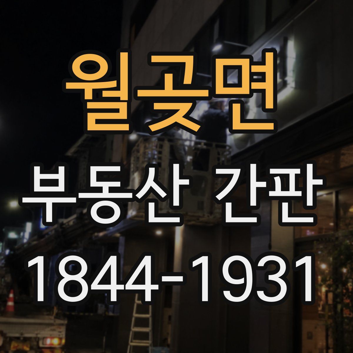 월곶면 부동산 간판