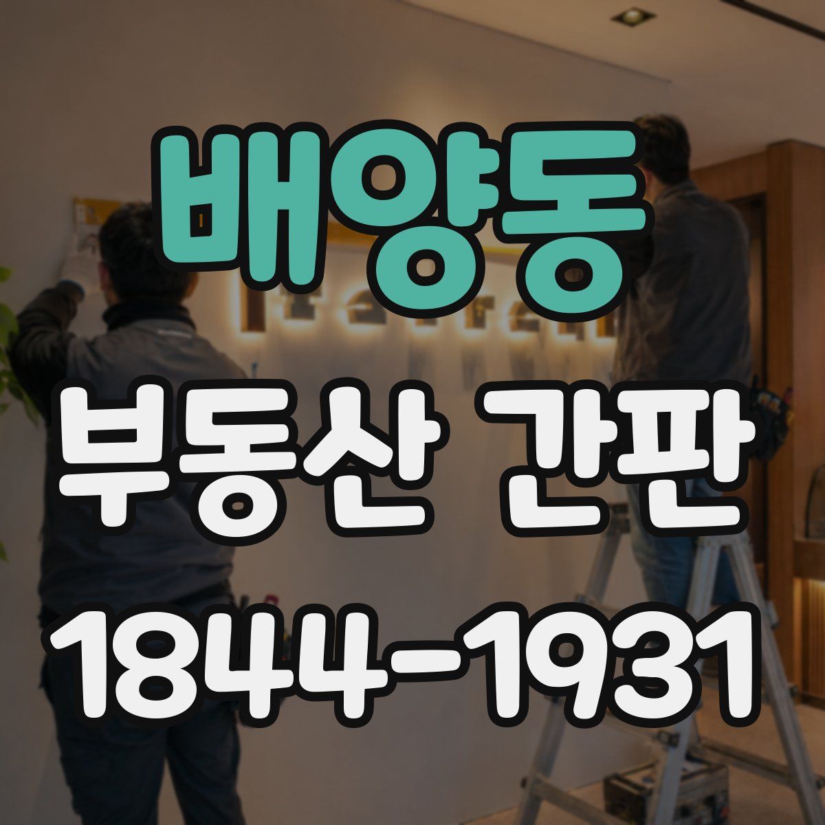 배양동 부동산 간판