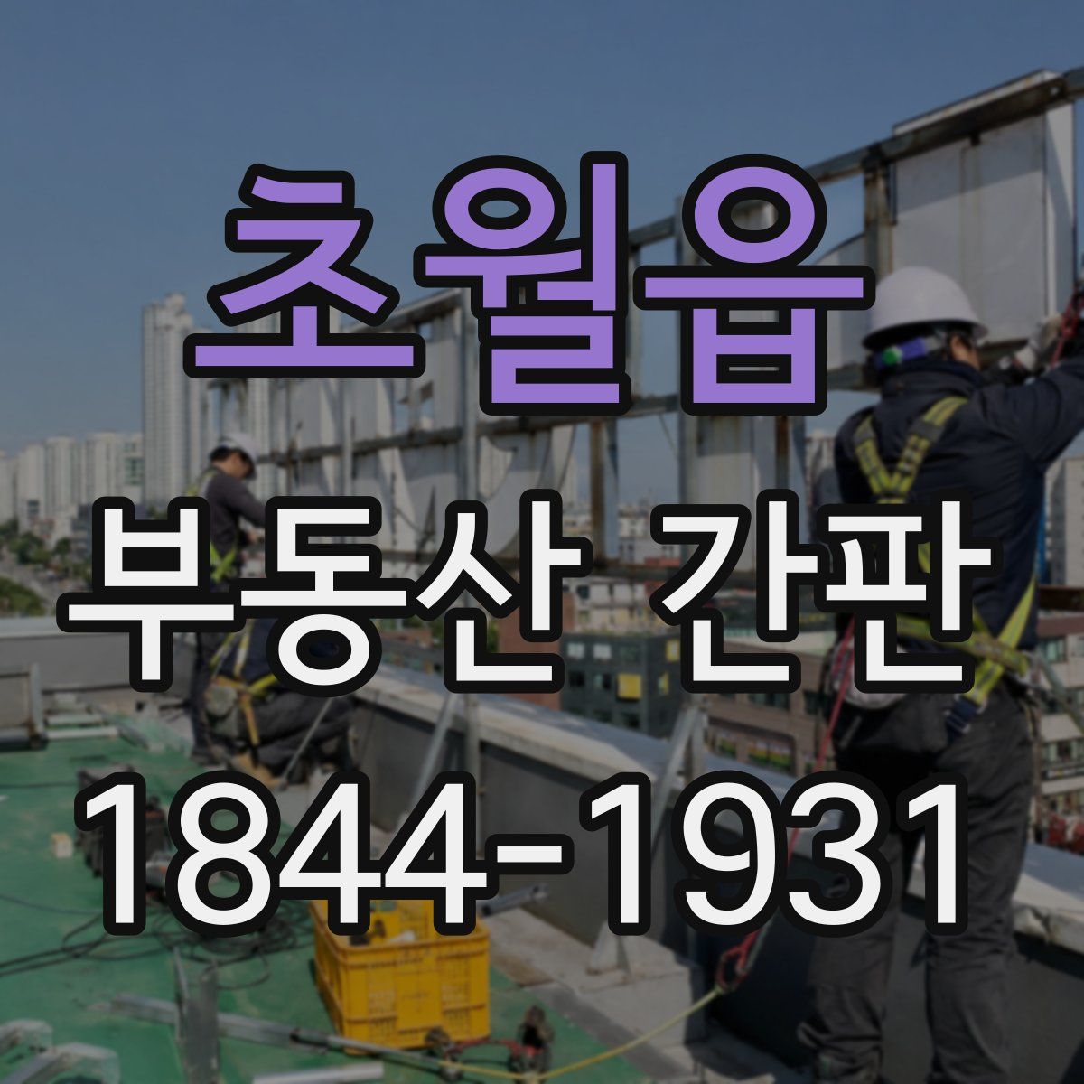 초월읍 부동산 간판