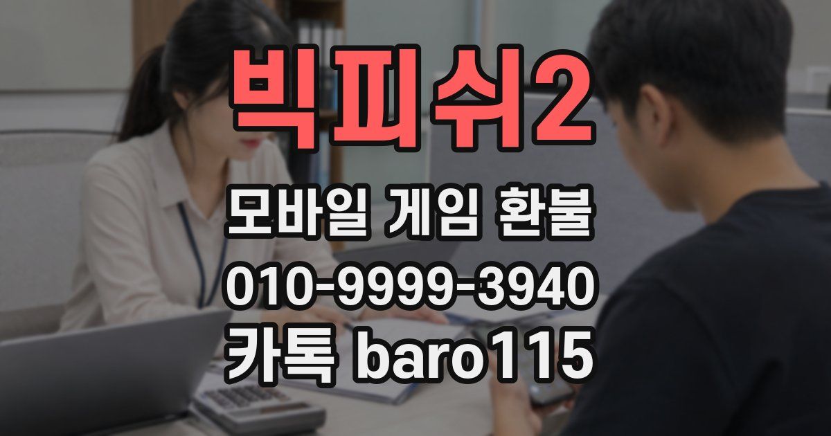 빅피쉬2 환불