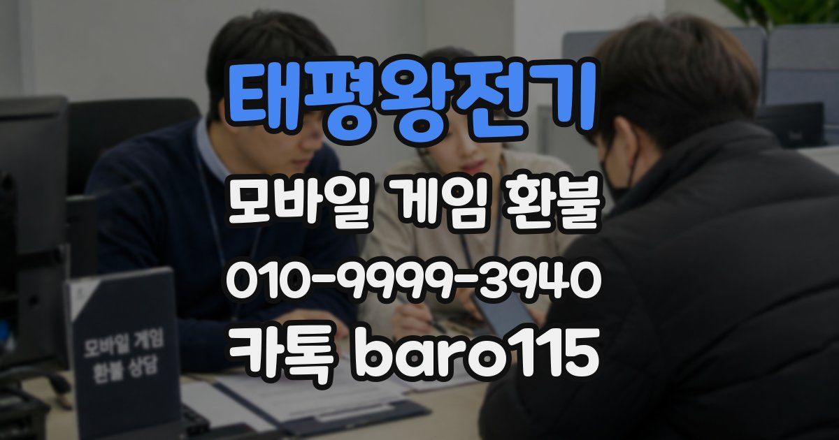 태평왕전기 환불