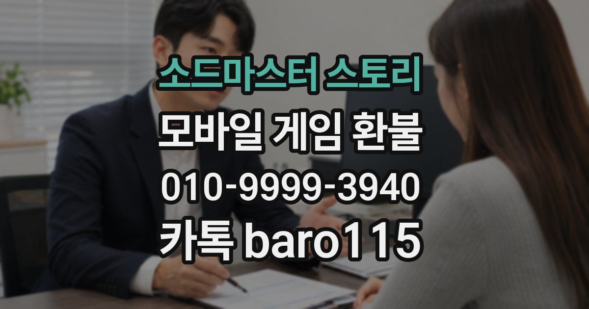 소드마스터 스토리 환불