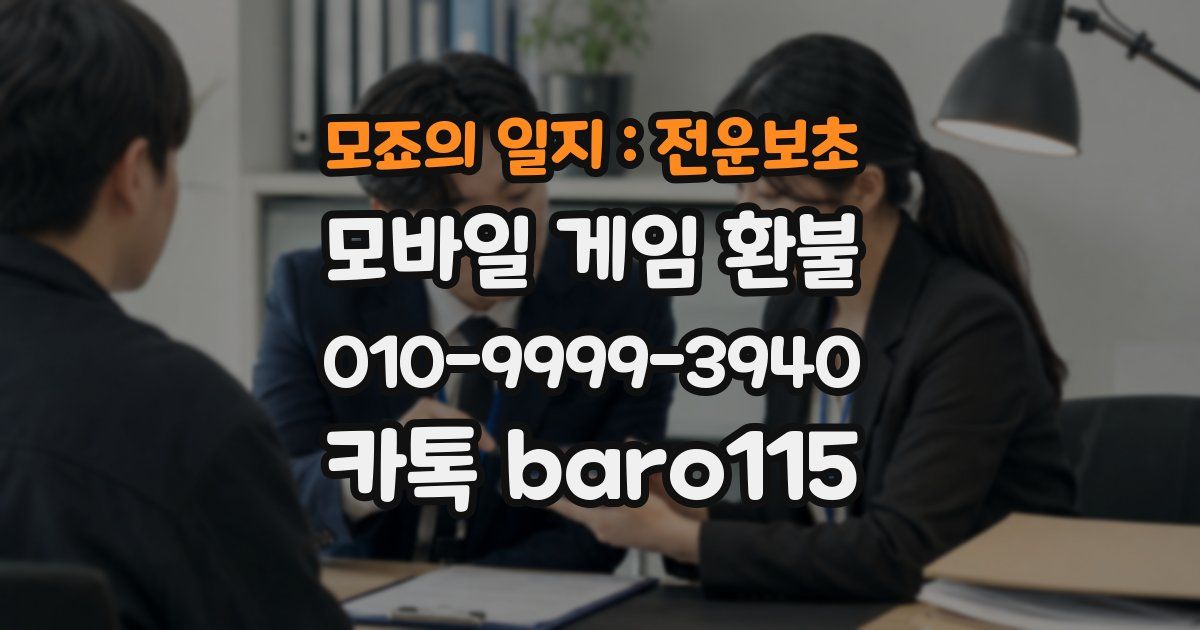 모죠의 일지 : 전운보초 환불