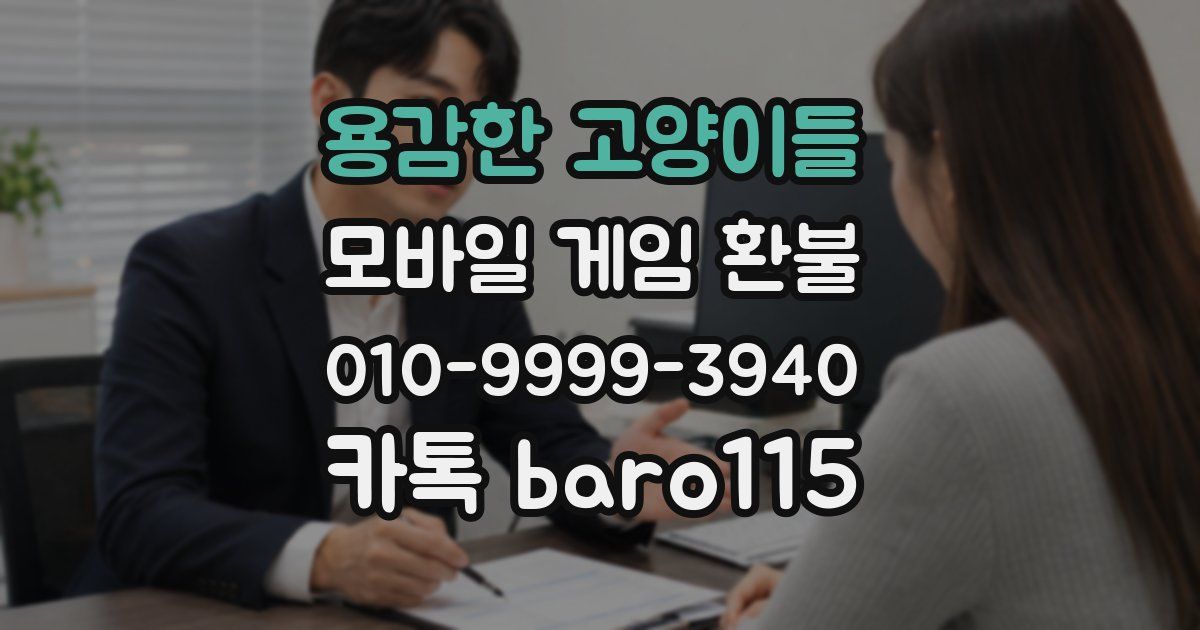 용감한 고양이들 환불