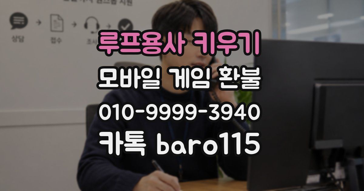 루프용사 키우기 환불