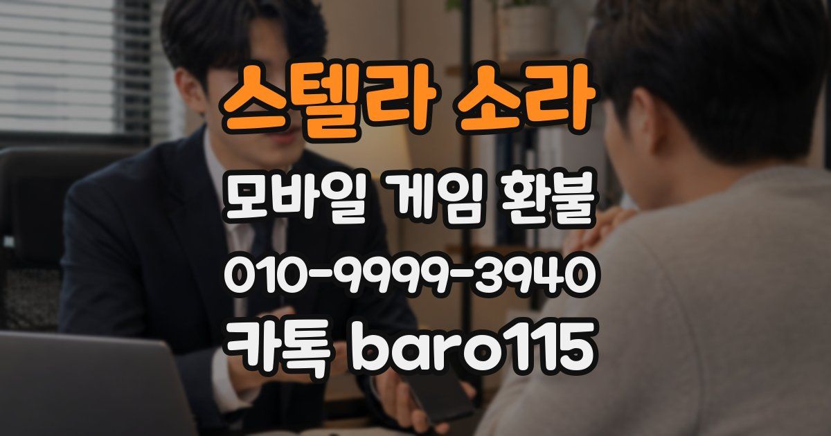 스텔라 소라 환불