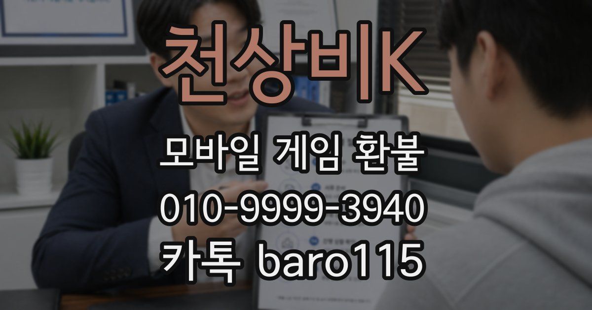 천상비K 환불