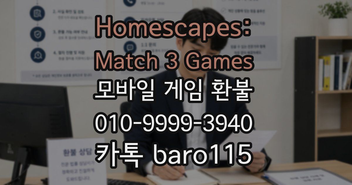 Homescapes: Match 3 Games 환불