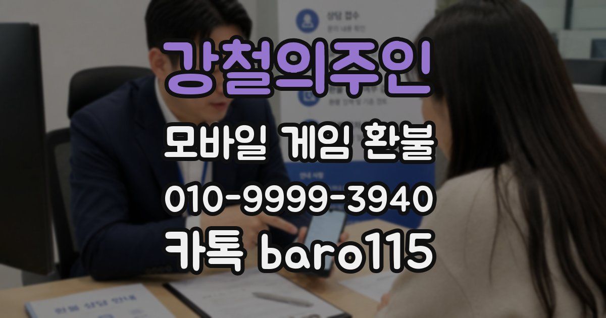 강철의주인 환불