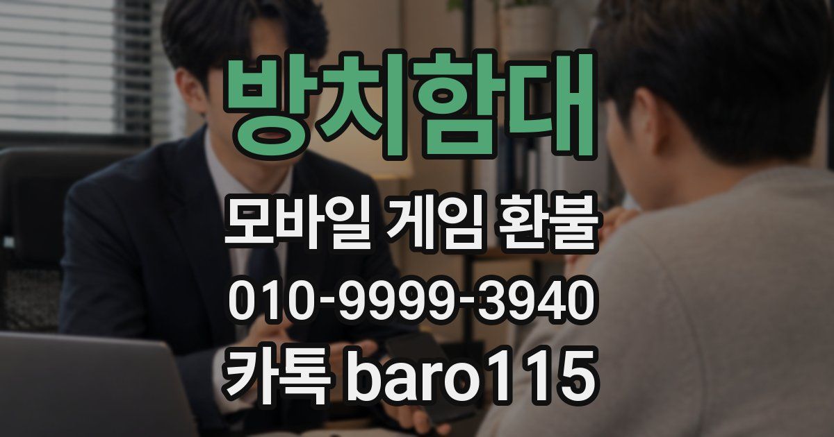 방치함대 환불