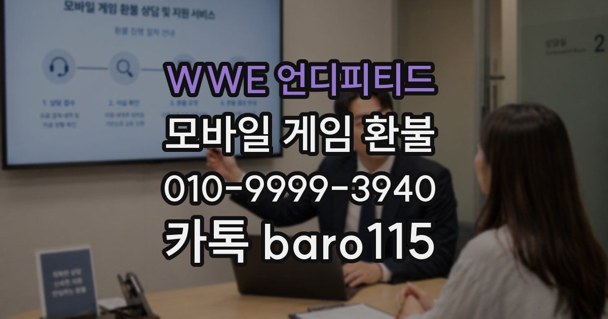 WWE 언디피티드 환불