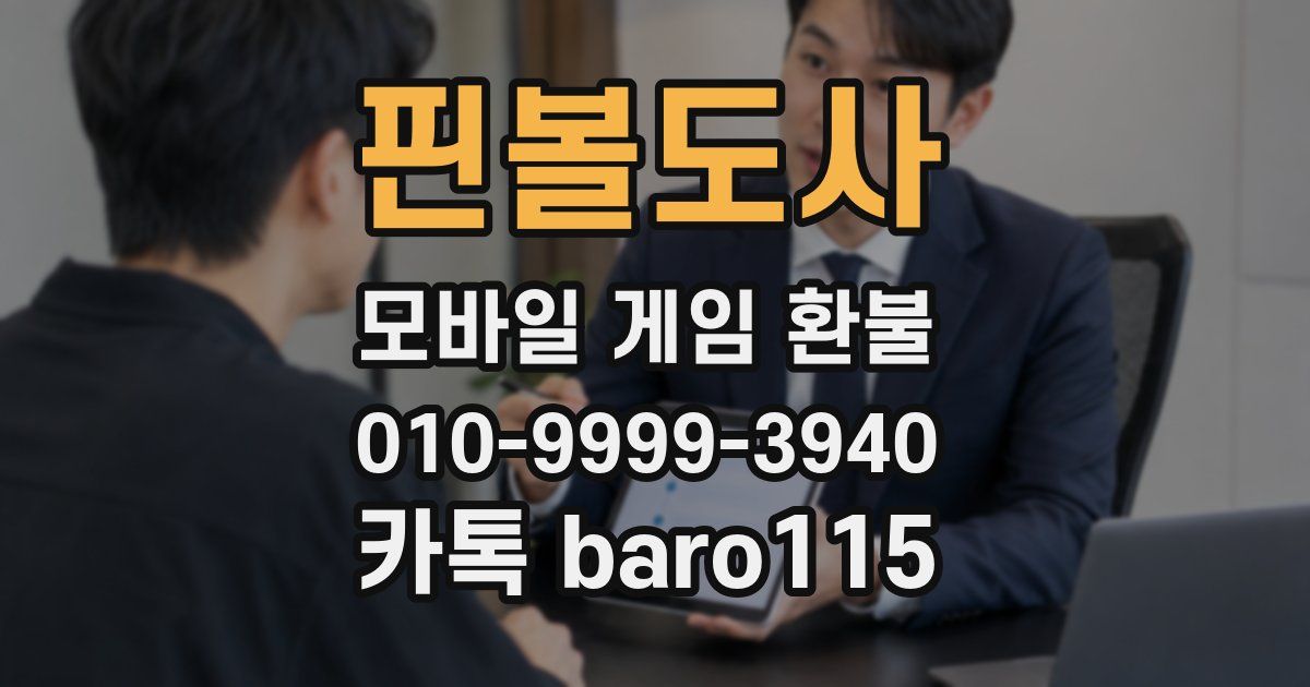 핀볼도사 환불