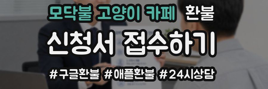 모닥불 고양이 카페 환불