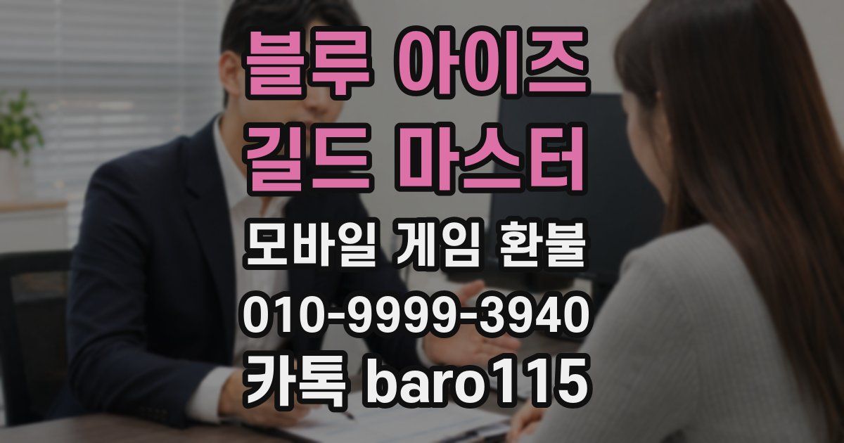 블루 아이즈 : 길드 마스터 환불